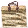 Moroccan Straw Summer Beach / Shopper / Tote Bag 19x16.5x8.5
