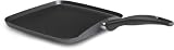 T-fal A8571364 Nonstick Interior and Exterior Even Heat Base 10.25-Inch Grilled Cheese Griddle Cookware, Black