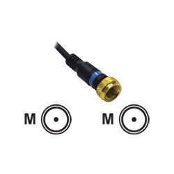 25FT Velocity F Type Mini Coax Cable by Cables To Go