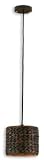 21834 - Uttermost Natural Espresso Mini Hanging Shade