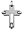 Men's Designer Titanium Cross with 16