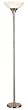 Adesso Remote Control Torchiere, Satin Steel