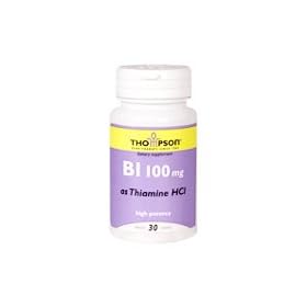 Vitamin B1 100mg - Thiamine HCL, 30 tabs., (Thompson Nutritional Products)