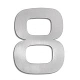 Brushed Stainless Steel House Marker &acute; 8 &acute; ( Stainless Steel ) ( 5.9 &acute; H ) - B0001LUFBM