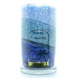 Candle, Scented Bouquet Jar, Ocean Mist (Light Blue/Turquoise/Navy) (21 oz)