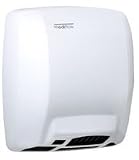 Saniflow M02A Mediflow LogicDry Automatic Hand Dryer, Metal sheet cover, 5/64" thick, White epoxy enamelled