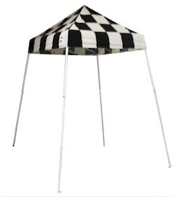 ShelterLogic 10x10 Slant Leg Popup Canopy with Roller Bag (Checkered) by ShelterLogic