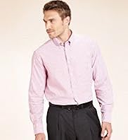 Big & Tall Blue Harbour Pure Cotton Bengal Stripe Oxford Shirt