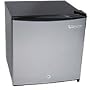 Compact Freezer Refrigerator with Lock - Stainless Steel