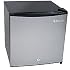 Compact Freezer Refrigerator with Lock - Stainless Steel