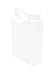 Vestil JUG-W-16 High Density Polyethylene (HDPE) Rectangular Jug with Natural Cap, 3-29/32
