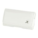 For Apple iPhone / iPod Touch / 2G 3G 3Gs White Zebra Premium Leather Case Pouch Holster