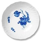 BLUE FLOWER CURVED SM. ROUND SALAD BOWL