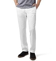 Autograph Pure Cotton Slim Leg Slub Tailored Fit Chino Trousers