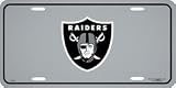 Oakland Raiders Reflective Steel License Plate