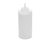 Squeeze Bottle, 24 ounce, wide mouth, plastic, clear (1 Dozen/Unit)