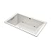 Kohler K-1173-GCR-0 White Underscore Underscore 5.5 acrylic BubbleMassage bath with c...