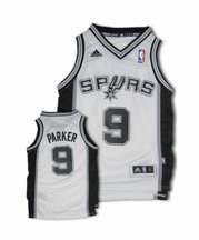 Tony Parker San Antonio Spurs #9 Youth Revolution 30 Swingman Adidas NBA Basketball Jersey (Home White)