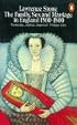 The Family Sex and Marriage in England, 1500-1800: 1500-1800 (Penguin history)