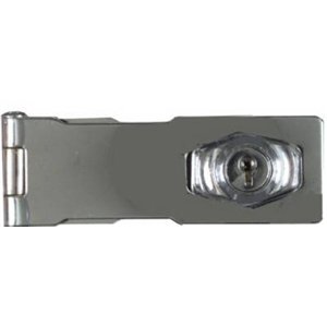 National #N183-780 4-1/2 Chrome Key Hasp Lock