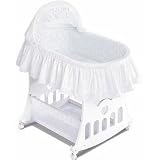 Review Badger Basket  / Bassinet 'N Cradle with Toybox Base: White Batiste