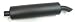 Universal Steel Black ATV Muffler 100cc - 350cc - Frontiercycle (Free U.S. Shipping)