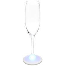 Fortune ProductsLG-6004 Lighted Champagne Real Glass, 2" Diameter x 10.3" Height, 10oz Capacity (Pack of 4)