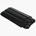 Three Large Cigar Leather Pouch - Black