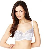 Underwired Maximum Support Paradise Embroidered Non-Padded DD-H Bra