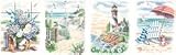 9 X 12 Pencil-Beach Scene Assortment (4)