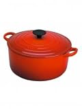 Le Creuset Cast Iron Round Casserole, Cerise, 20 cm