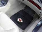Kansas City Chiefs 18 x 27 Heavy Duty 2-Piece Vinyl Car Mat Set