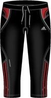 Adidas Damen 3/4 Tights Response Drei Streifen, black/core energy s12/light onyx, 38, X19737