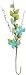 Flutter Vines 1/Pkg - Pacific Blue Pacific Blue