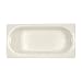 American Standard 2397.202.222 Linen Princeton Princeton 5 Foot Three Wall Alcove Soaking Tub with Right Hand Drain 2397.202