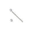Silver Ball Nose Stud - 1.5 mm End Ball - Sold as a Pair