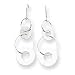 Sardelli - 14k White Gold Circle Dangle Earrings