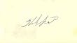 Herb Score Autographed / Signed 3x5 Cut - Cleveland Indians