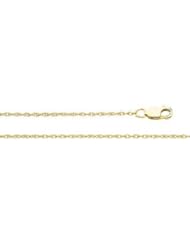 Lasered Titan Gold Rope Chain 14K Gold Yellow Ch470 18 Inch