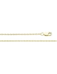 Lasered Titan Gold Rope Chain 14K Gold Yellow Ch470 16 Inch