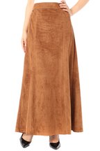 (アズールバイマウジー)AZUL by moussy 【AZUL by moussy】フェイクスエードマキシスカート