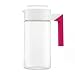 40oz Drink Pitcher White/Rasp