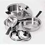 Regalware Food Service Lodging Tri-Ply 7-piece Stainless Steel Cookware Set