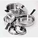 Regalware Food Service Lodging Tri-Ply 7-piece Stainless Steel Cookware Set