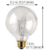 Buy 100 W Clear Vanity Light Bulb Globe