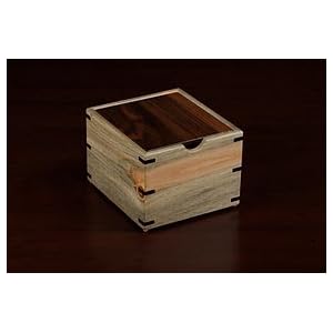4 X 6 Beetle Kill Pine w  Walnut Lid Recipe Card Box by 