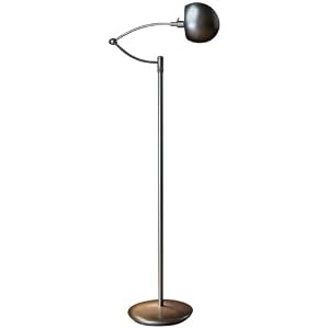 Holtkoetter Halogen Swing-Arm Floor Lamp with P1 Dimming System, Hand-Brushed Old Bronze by Holtkoetter