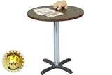 36 Round Lunchroom Table - Walnut