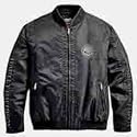 Harley Davidson Men's Skull Nylon Jacket. NEW for 2009. 100% UV-resistant nylon with water resistant coating. Two front inset pockets and one patch pocket. Zipper front. Zipper cuffs. Custom hardware. Rib-knit collar and waistband. Embroidered appliqu&eacute; graphics down sleeves, on left chest, and on back. 98422-09VM; 98422-09VL