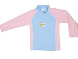 Long Sleeve Rash Shirt for Girls Bella Blue/Rosa Pink